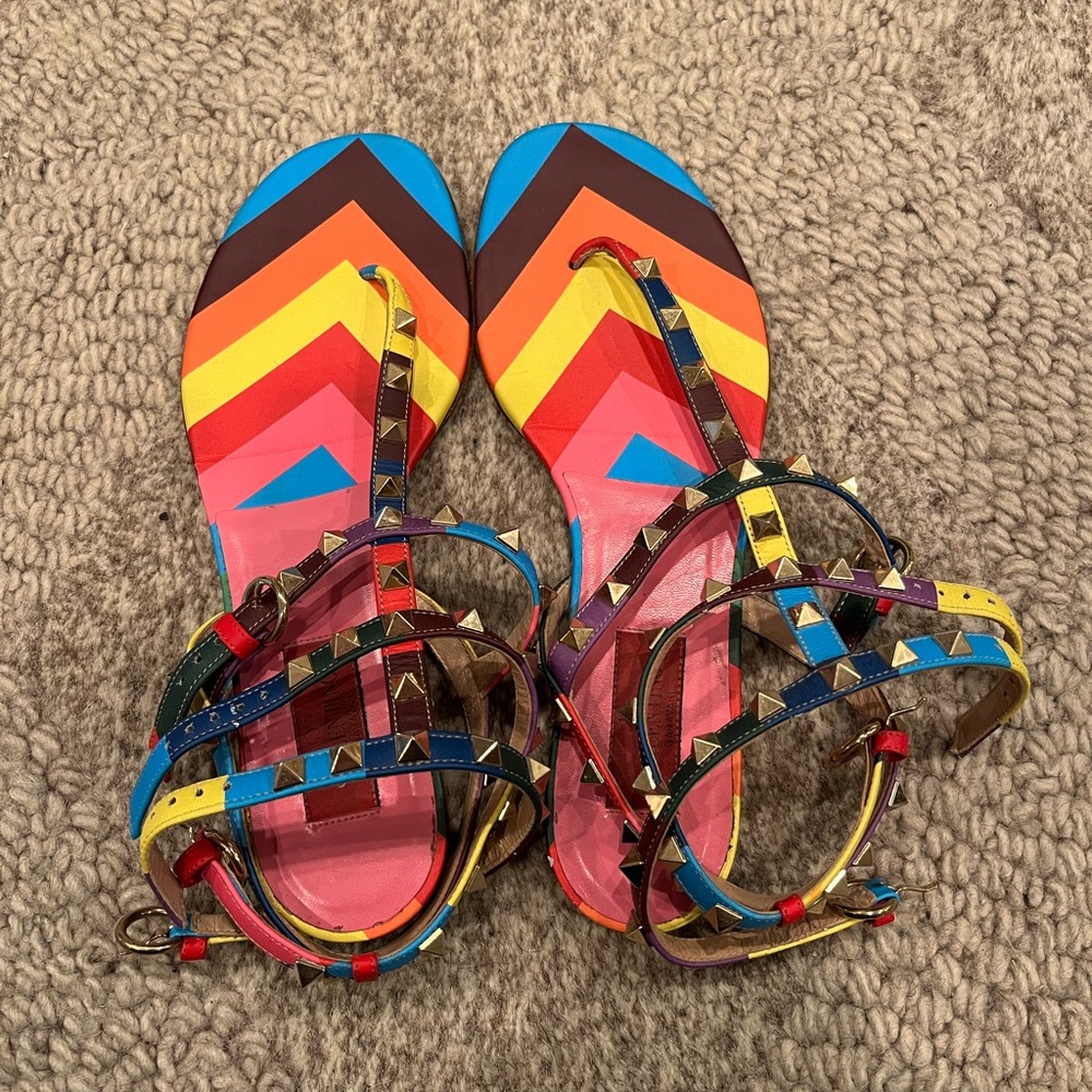 Valentino Rainbow Sandals